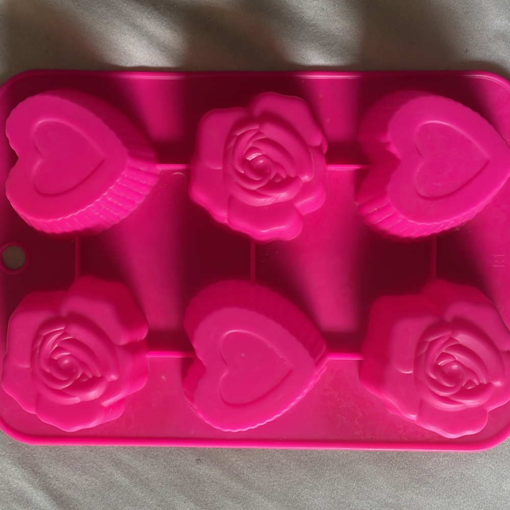 Rose & Heart Silicone Mold